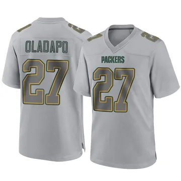 Youth Nike Green Bay Packers Kitan Oladapo Gray Atmosphere Fashion Jersey - Game
