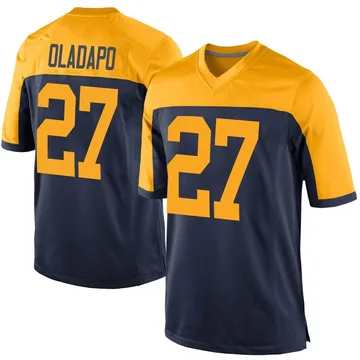 Youth Nike Green Bay Packers Kitan Oladapo Navy Alternate Jersey - Game
