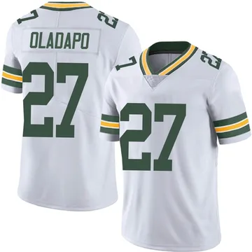 Youth Nike Green Bay Packers Kitan Oladapo White Vapor Untouchable Jersey - Limited