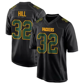 Youth Nike Green Bay Packers Kylin Hill Black Fashion Jersey - Game