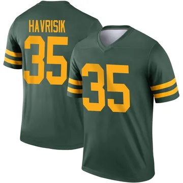 Youth Nike Green Bay Packers Lucas Havrisik Green Alternate Jersey - Legend