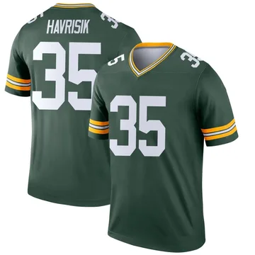 Youth Nike Green Bay Packers Lucas Havrisik Green Jersey - Legend