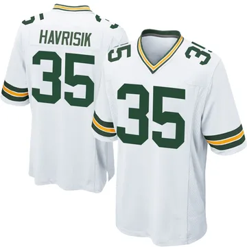 Youth Nike Green Bay Packers Lucas Havrisik White Jersey - Game