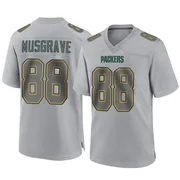 Youth Nike Green Bay Packers Luke Musgrave Gray Atmosphere Fashion Jersey - Game