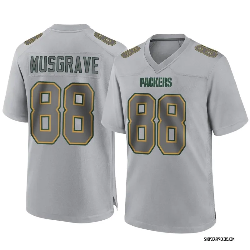 Youth Nike Green Bay Packers Luke Musgrave Gray Atmosphere Fashion Jersey - Game