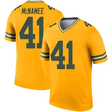 Youth Nike Green Bay Packers Mark McNamee Gold Inverted Jersey - Legend