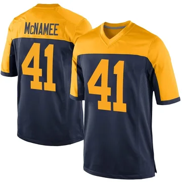 Youth Nike Green Bay Packers Mark McNamee Navy Alternate Jersey - Game