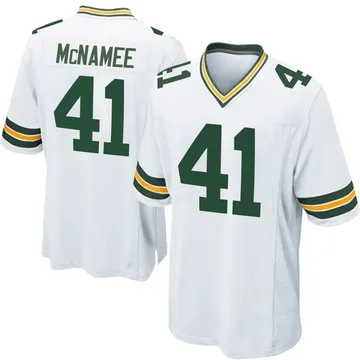 Youth Nike Green Bay Packers Mark McNamee White Jersey - Game