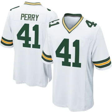 Youth Nike Green Bay Packers Mark Perry White Jersey - Game