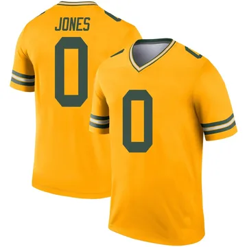 Youth Nike Green Bay Packers Marlon Jones Gold Inverted Jersey - Legend