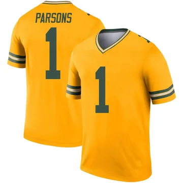 Youth Nike Green Bay Packers Micah Parsons Gold Inverted Jersey - Legend