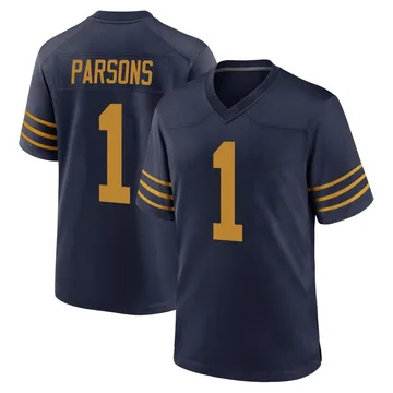 Youth Nike Green Bay Packers Micah Parsons Navy The 1923 Classic Jersey - Game