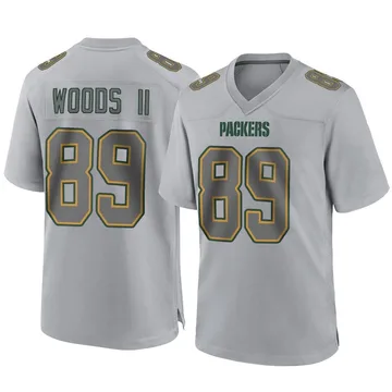 Youth Nike Green Bay Packers Michael Woods II Gray Atmosphere Fashion Jersey - Game