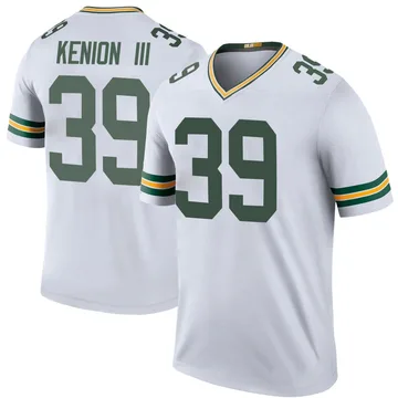 Youth Nike Green Bay Packers Murvin Kenion III White Color Rush Jersey - Legend