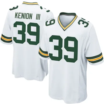 Youth Nike Green Bay Packers Murvin Kenion III White Jersey - Game