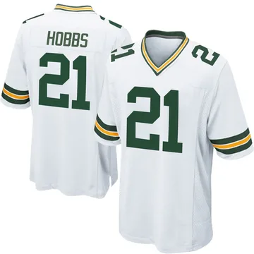 Youth Nike Green Bay Packers Nate Hobbs White Jersey - Game