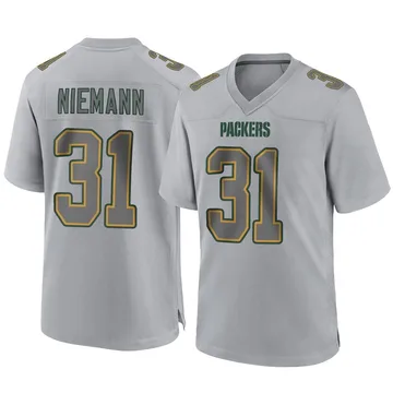 Youth Nike Green Bay Packers Nick Niemann Gray Atmosphere Fashion Jersey - Game