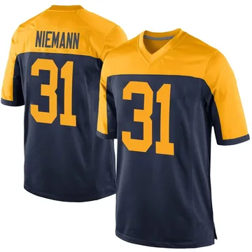 Youth Nike Green Bay Packers Nick Niemann Navy Alternate Jersey - Game