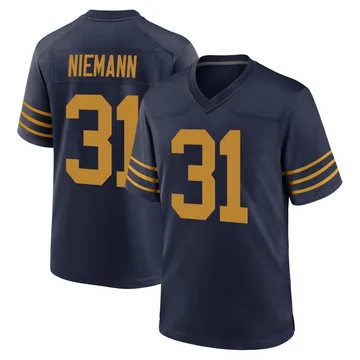 Youth Nike Green Bay Packers Nick Niemann Navy The 1923 Classic Jersey - Game