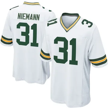 Youth Nike Green Bay Packers Nick Niemann White Jersey - Game