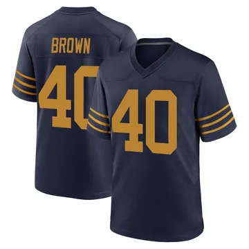 Youth Nike Green Bay Packers Omar Brown Navy The 1923 Classic Jersey - Game