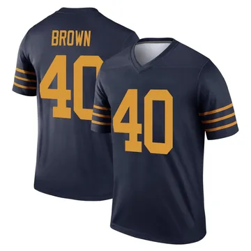 Youth Nike Green Bay Packers Omar Brown Navy The 1923 Classic Jersey - Legend