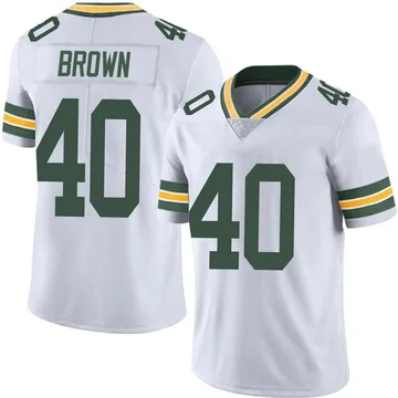 Youth Nike Green Bay Packers Omar Brown White Vapor Untouchable Jersey - Limited