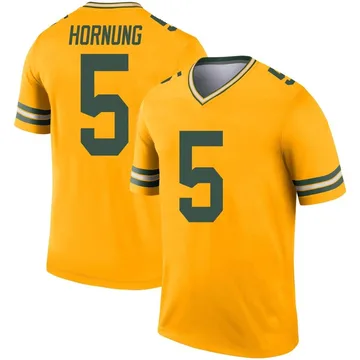 Youth Nike Green Bay Packers Paul Hornung Gold Inverted Jersey - Legend