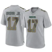 Youth Nike Green Bay Packers Sam Brown Jr. Gray Atmosphere Fashion Jersey - Game