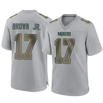 Youth Nike Green Bay Packers Sam Brown Jr. Gray Atmosphere Fashion Jersey - Game