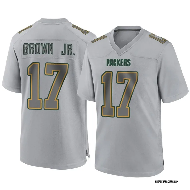 Youth Nike Green Bay Packers Sam Brown Jr. Gray Atmosphere Fashion Jersey - Game