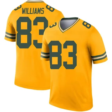 Youth Nike Green Bay Packers Savion Williams Gold Inverted Jersey - Legend