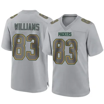 Youth Nike Green Bay Packers Savion Williams Gray Atmosphere Fashion Jersey - Game