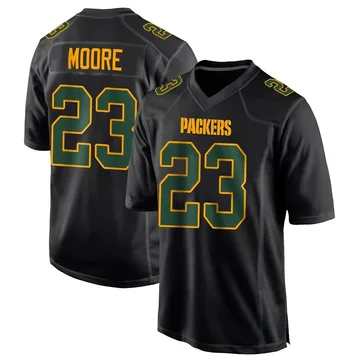 Youth Nike Green Bay Packers Skyy Moore Black Fashion Jersey - Game