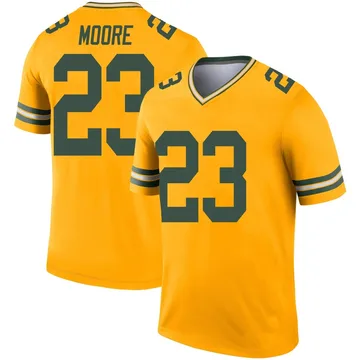 Youth Nike Green Bay Packers Skyy Moore Gold Inverted Jersey - Legend