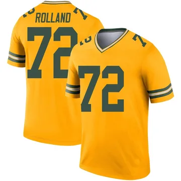 Youth Nike Green Bay Packers Spencer Rolland Gold Inverted Jersey - Legend