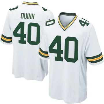 Youth Nike Green Bay Packers TJ Quinn White Jersey - Game