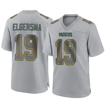 Youth Nike Green Bay Packers Taylor Elgersma Gray Atmosphere Fashion Jersey - Game