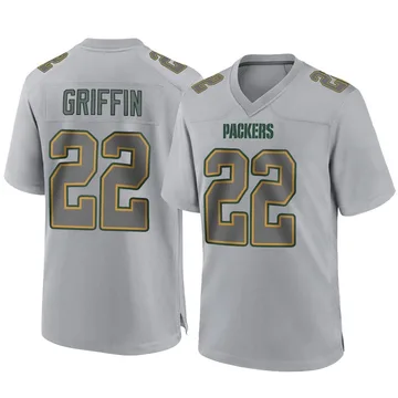 Youth Nike Green Bay Packers Tulu Griffin Gray Atmosphere Fashion Jersey - Game