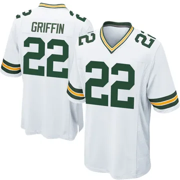 Youth Nike Green Bay Packers Tulu Griffin White Jersey - Game