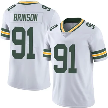 Youth Nike Green Bay Packers Warren Brinson White Vapor Untouchable Jersey - Limited